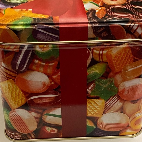 Peerless Old Time 1992 Xmas Mix Hard Candy Square Tin-Empty Made in USA 4.25" - Picture 6 of 9